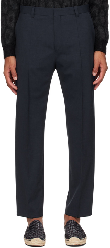 Photo: Hugo Navy Slim-Fit Trousers