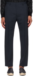 Hugo Navy Slim-Fit Trousers