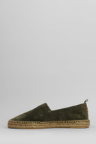 Castañer Pablo T-186 Espadrilles In Green Suede