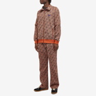 Needles Men's Poly Jacquard Track Pants in Orange