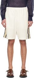 COMMAS White Hand Crochet Trim Shorts