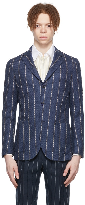 Photo: Ring Jacket Navy Stripe Blazer
