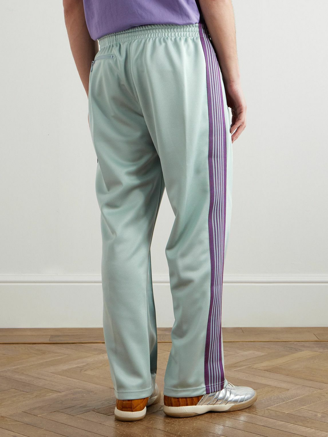 Needles - Straight-Leg Webbing-Trimmed Logo-Embroidered Tech