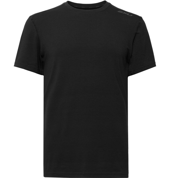 Photo: 2XU - Heat Stretch-Jersey T-Shirt - Black