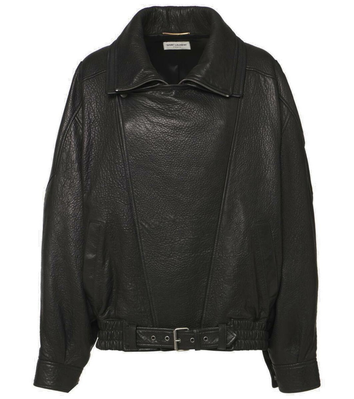 Photo: Saint Laurent Oversized leather jacket