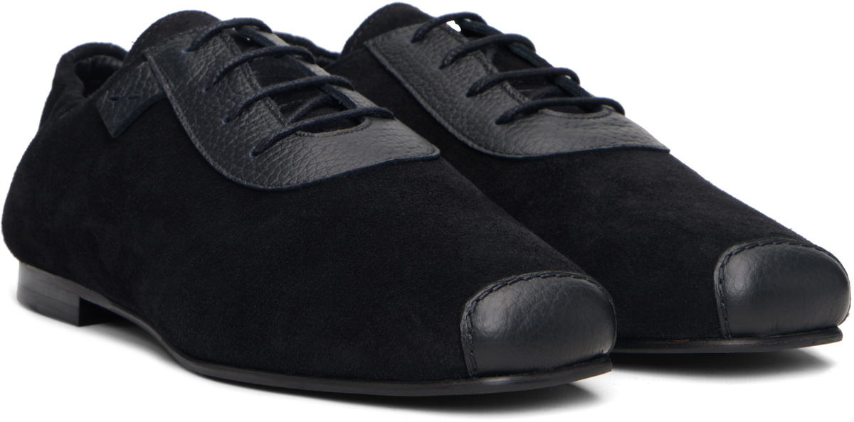 Stefan Cooke Black Soft Grip Slip On Derbys