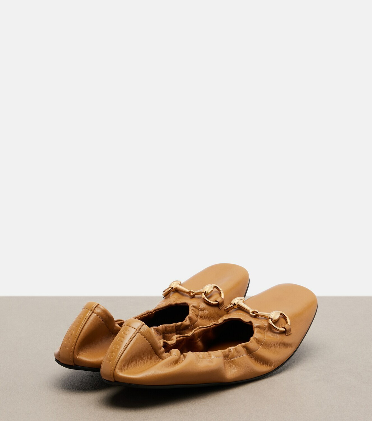 Gucci Prima Horsebit leather ballet flats