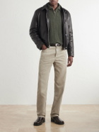 A.P.C. - Virgin Wool Half-Zip Sweater - Green