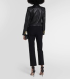 Veronica Beard Cooke Dickey leather jacket