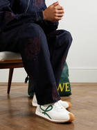 LOEWE - Flow Runner 2.0 Leather-Trimmed Suede and Nylon Sneakers - White