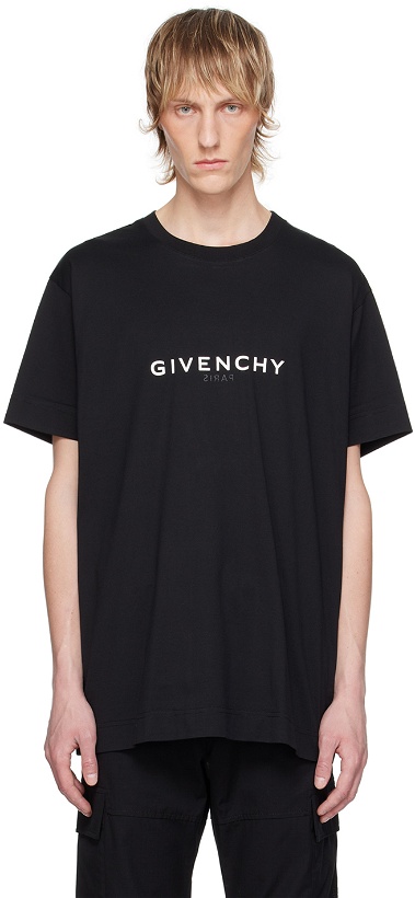 Photo: Givenchy Black Reverse T-Shirt
