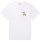 NN07 - Mauro Logo-Print Cotton and Lenzing Modal-Blend T-Shirt - White