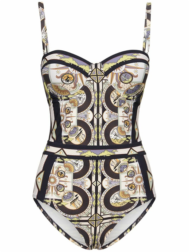Photo: TORY BURCH Printed Underwire One Piece Swimsuit