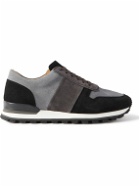 Mr P. - Panelled Suede Sneakers - Gray