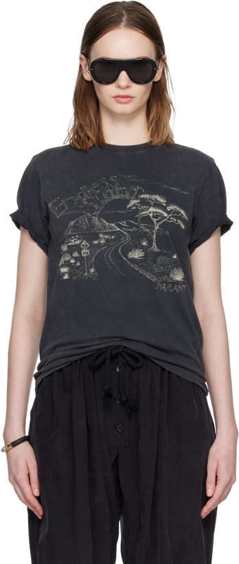 Photo: Isabel Marant Black Zewel T-shirt