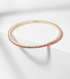 Bucherer Fine Jewellery Stretchy 18kt rose gold tennis bracelet with sapphires