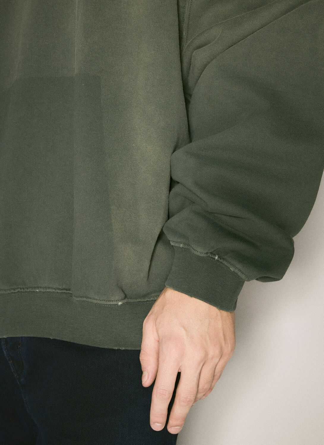 032C Spliced Bubble Hooded Sweatshirt