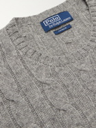 Polo Ralph Lauren - Cable-Knit Cashmere Sweater - Gray