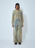 Acne Studios Flocked Denim Jacket