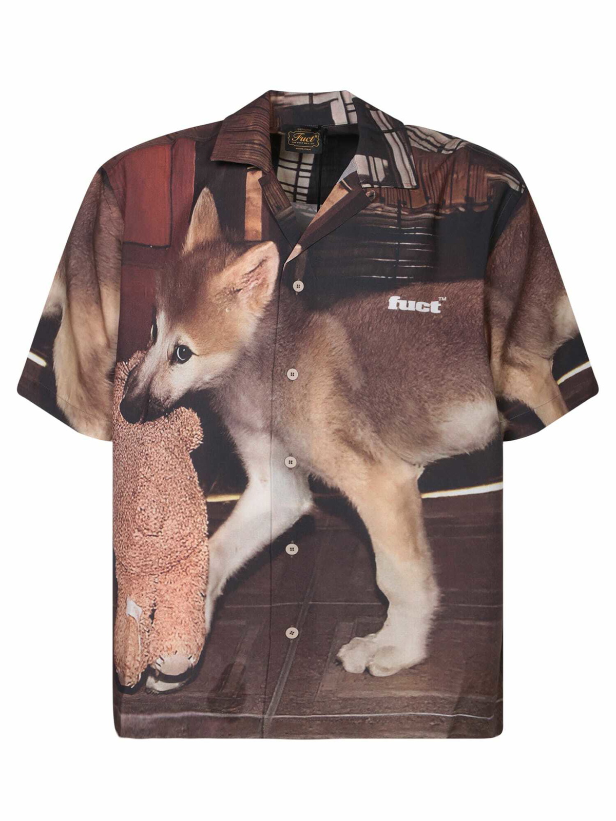 (2XL)FUCT SSDD 総柄シャツ FUCT ファクト SSDD DEATH BUNNY FLANNEL SHIRT 7300 (シャツ