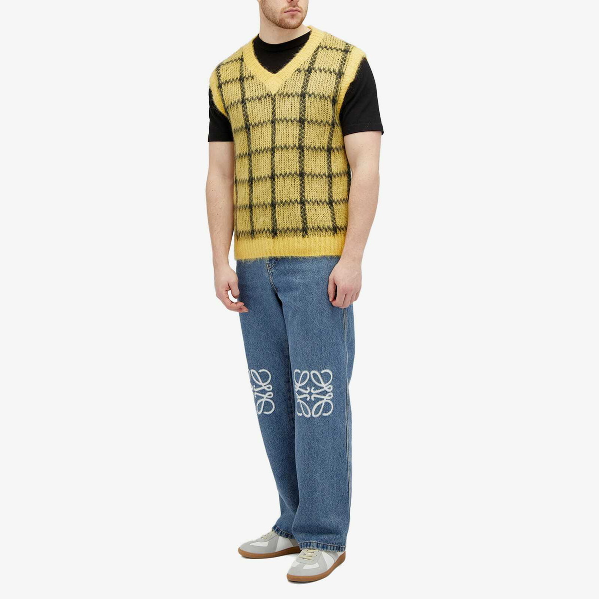 Marni Men's V Neck Vest in Maize