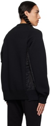 sacai Black Sponge Sweatshirt