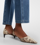 Le Monde Béryl Dakota snake-effect leather pumps