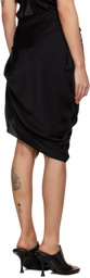 JW Anderson Black Asymmetric Miniskirt