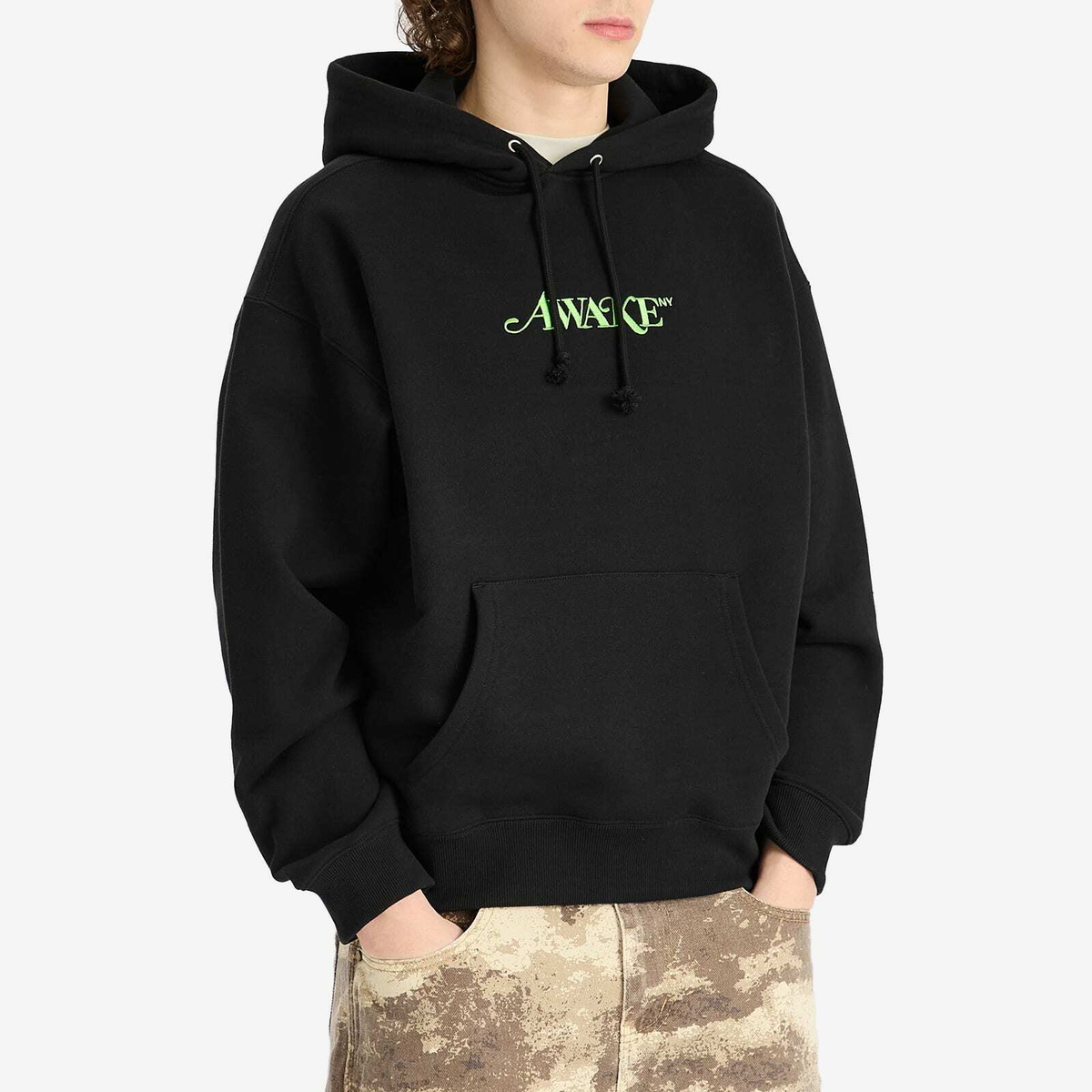 Awake NY Men's Classic Logo Hoodie in Black