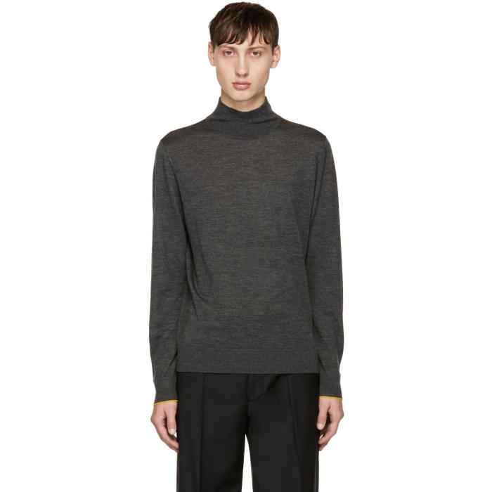 Photo: PS by Paul Smith Grey Wool Turtleneck 