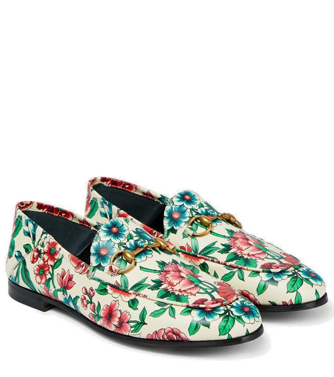 Gucci Horsebit printed leather loafers Gucci