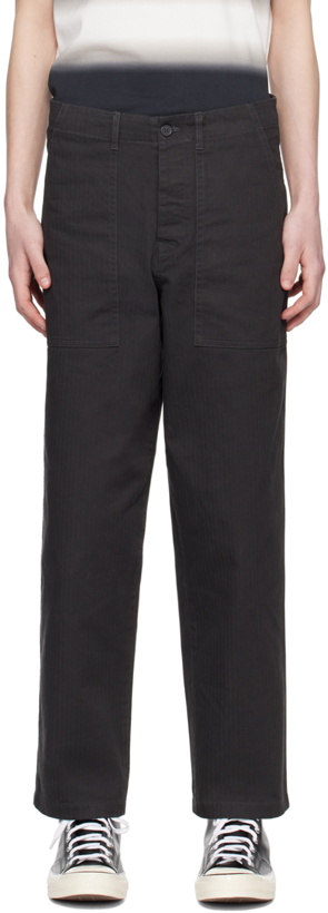 Photo: Fred Perry Gray Utility Trousers