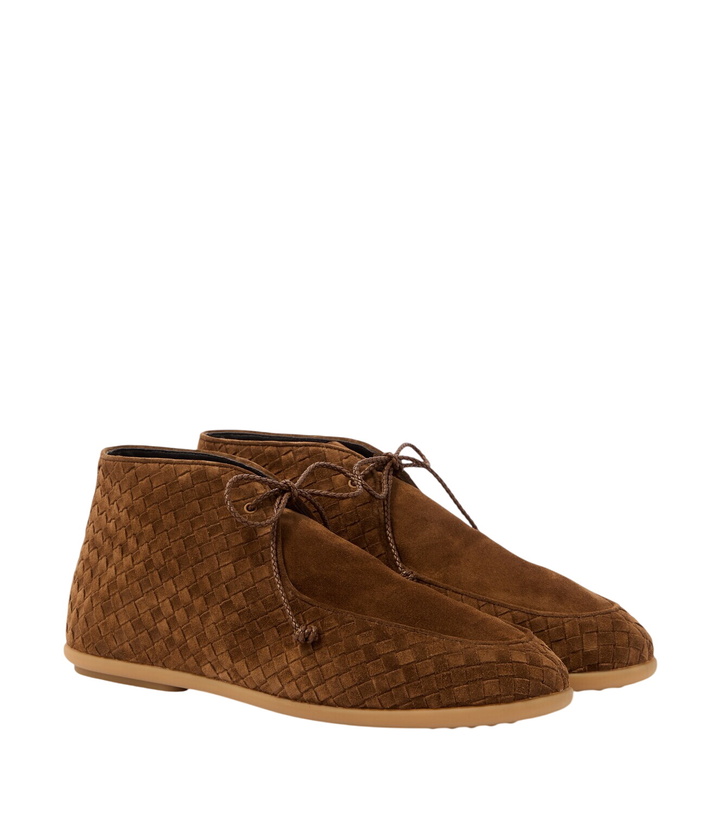Photo: Bottega Veneta Intrecciato suede desert boots