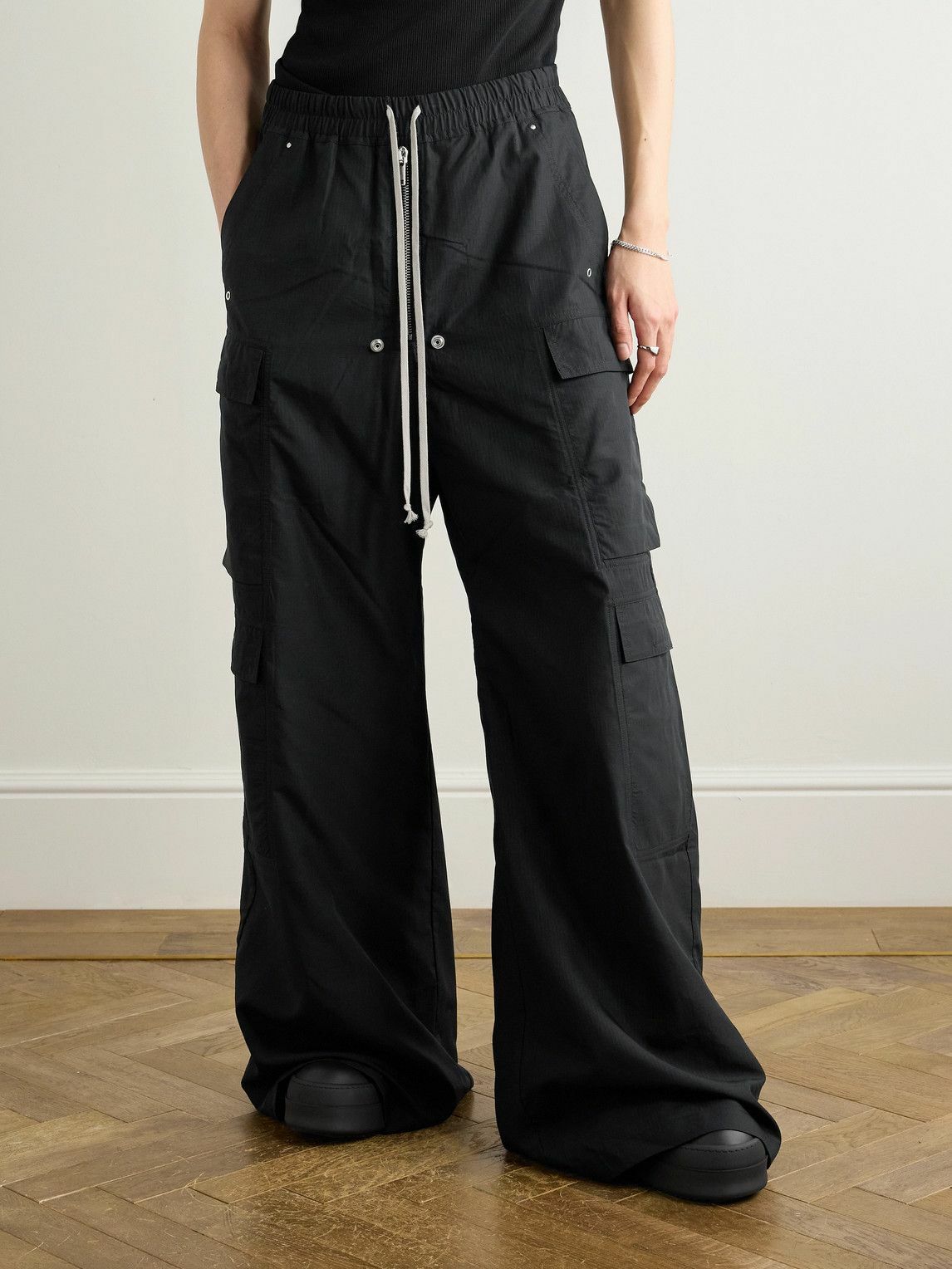 DRKSHDW by Rick Owens - Belas Wide-Leg TENCEL™-Ripstop Drawstring