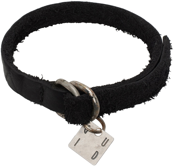 Photo: Guidi Black Bison Leather Bracelet