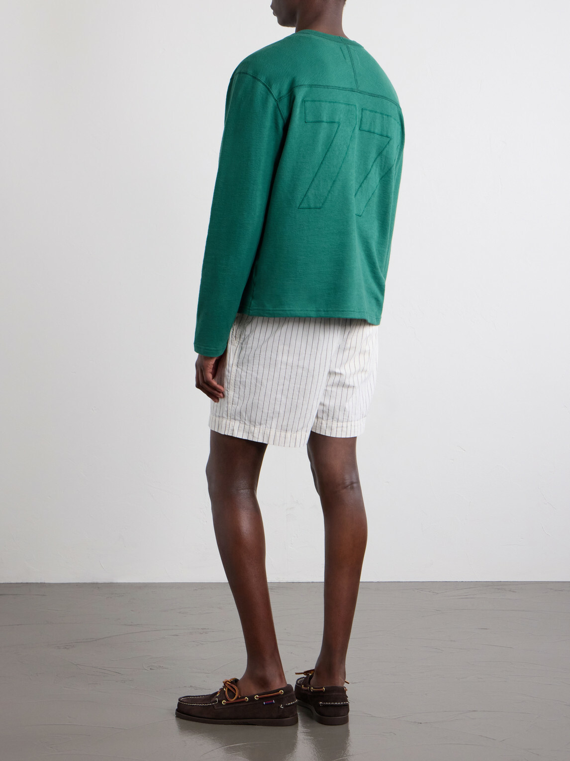 Drake's - 77 Appliquéd Cotton-Jersey T-Shirt - Green