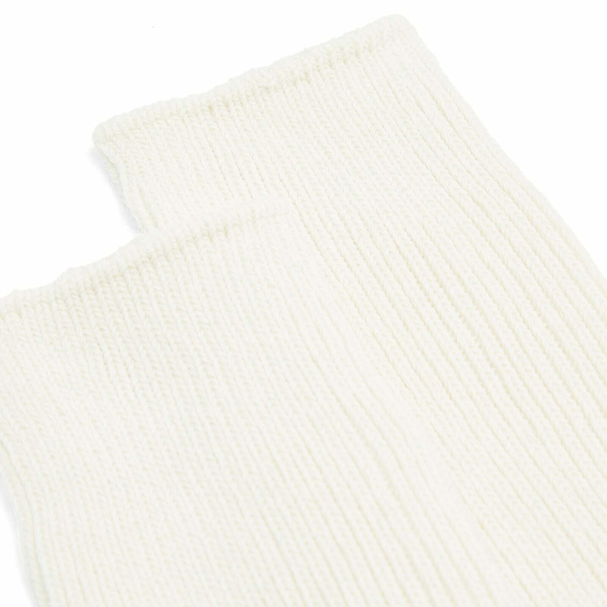 RoToTo Organic Daily Ribbed Crew Sock - 3 Pack in Ivory