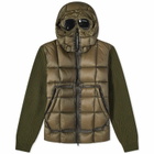 C.P. Company Men's Goggle Crew Knit in Olive Night