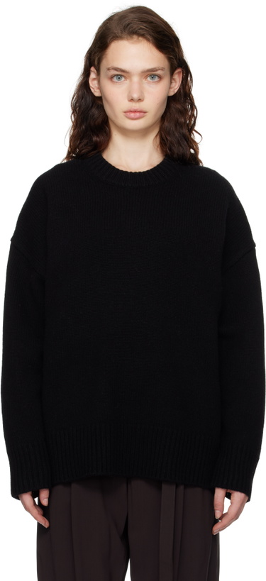 Photo: CO Black Boyfriend Crew Neck Sweater