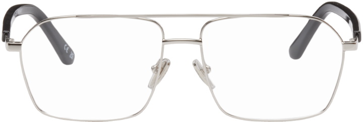Photo: Balenciaga Silver Aviator Glasses