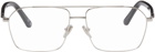 Balenciaga Silver Aviator Glasses