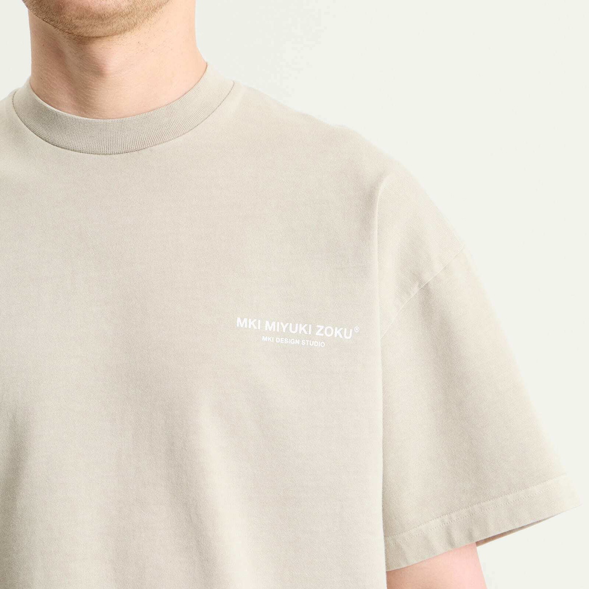 MKI Men's Design Studio T-Shirt in Pigment Cement