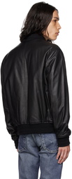 Belstaff Black & Navy Hadley Leather Jacket