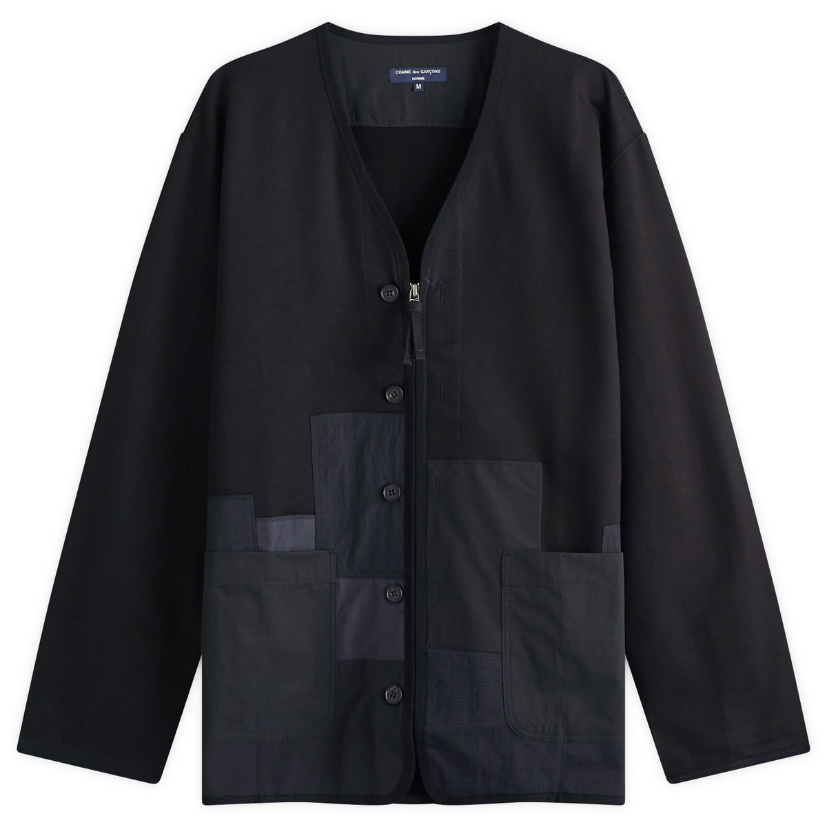 Comme des Garçons Homme Khaki Zip Cardigan Comme des Garcons