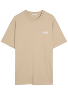 Givenchy Logo-appliquéd Cotton T-shirt Beige