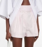 Alaïa Cotton and silk high-rise shorts