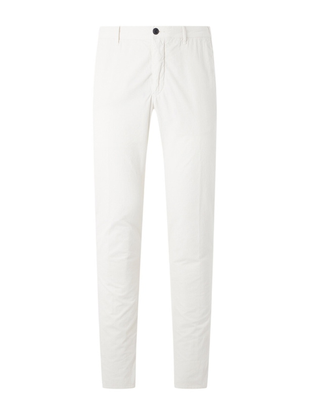 Photo: Slowear - Straight-Leg Cotton-Corduroy Trousers - White