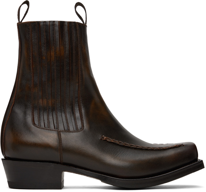 Photo: HEREU Brown Agulla Chelsea Boots