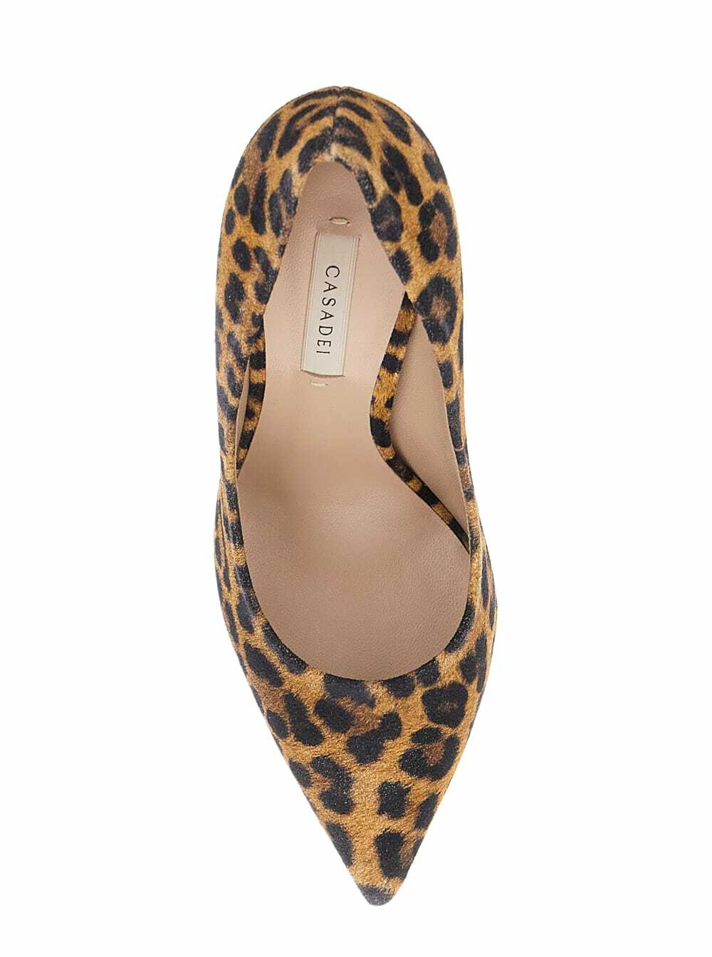 Casadei malesia Brown Pumps With High Stiletto Heel And Leopard Motif In Suede Woman