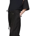 BED J.W. FORD Black Cargo Trousers